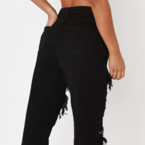 Missguided Riot High Rise Ripped Jeans - Picture 3 of 5